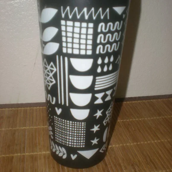 STARBUCKS 2017 Coffee Tumbler Black Mug Thermos 16oz